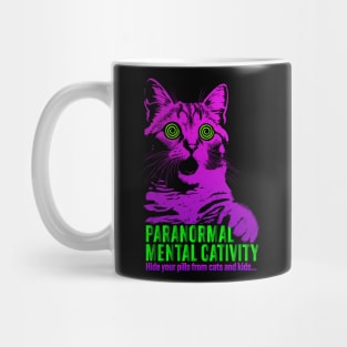 Paranormal Mental Cativity - Hypnotic Eyes Feline Fun aparel Mug